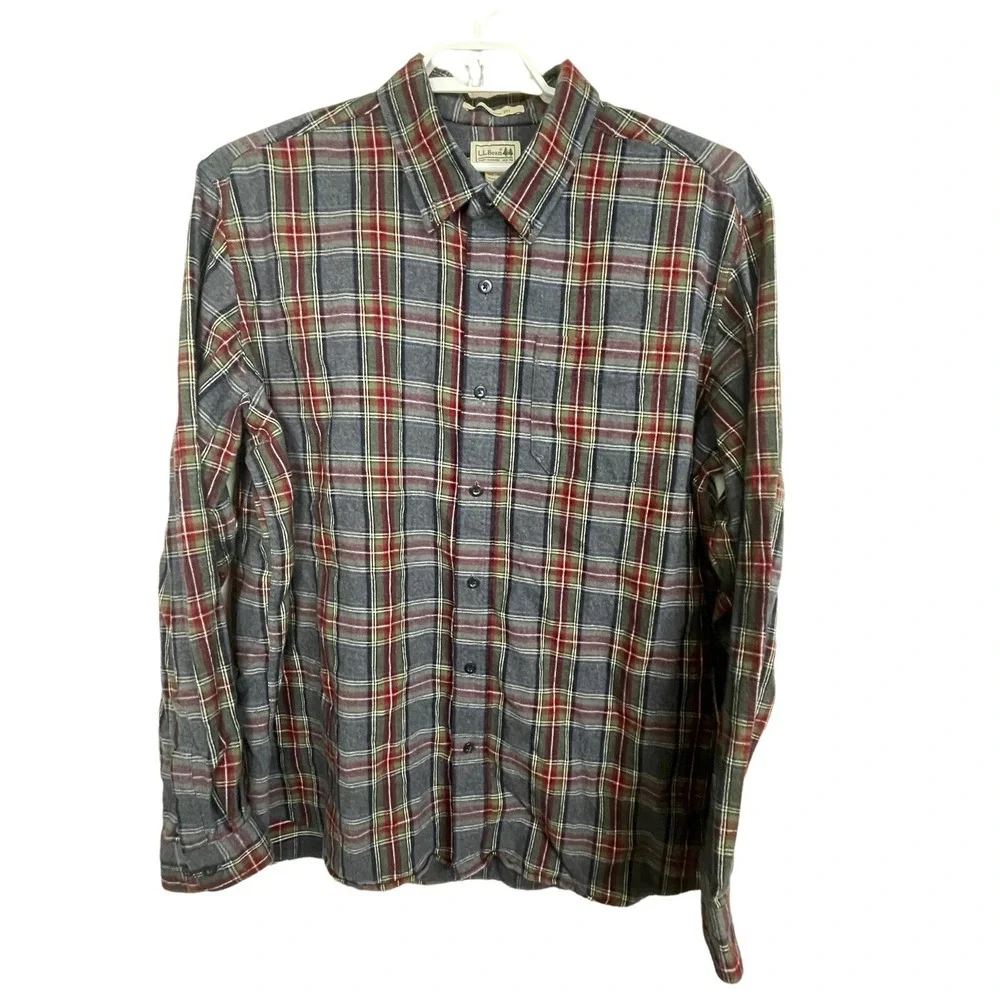 L.L. Bean Plaid Flannel Shirt XXL Trailcore Heritage Classic‎ Gorpcore Outdoor